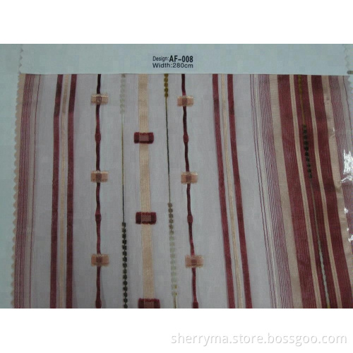 Hotel Chemical Embroidery Linen Curtain Fabric